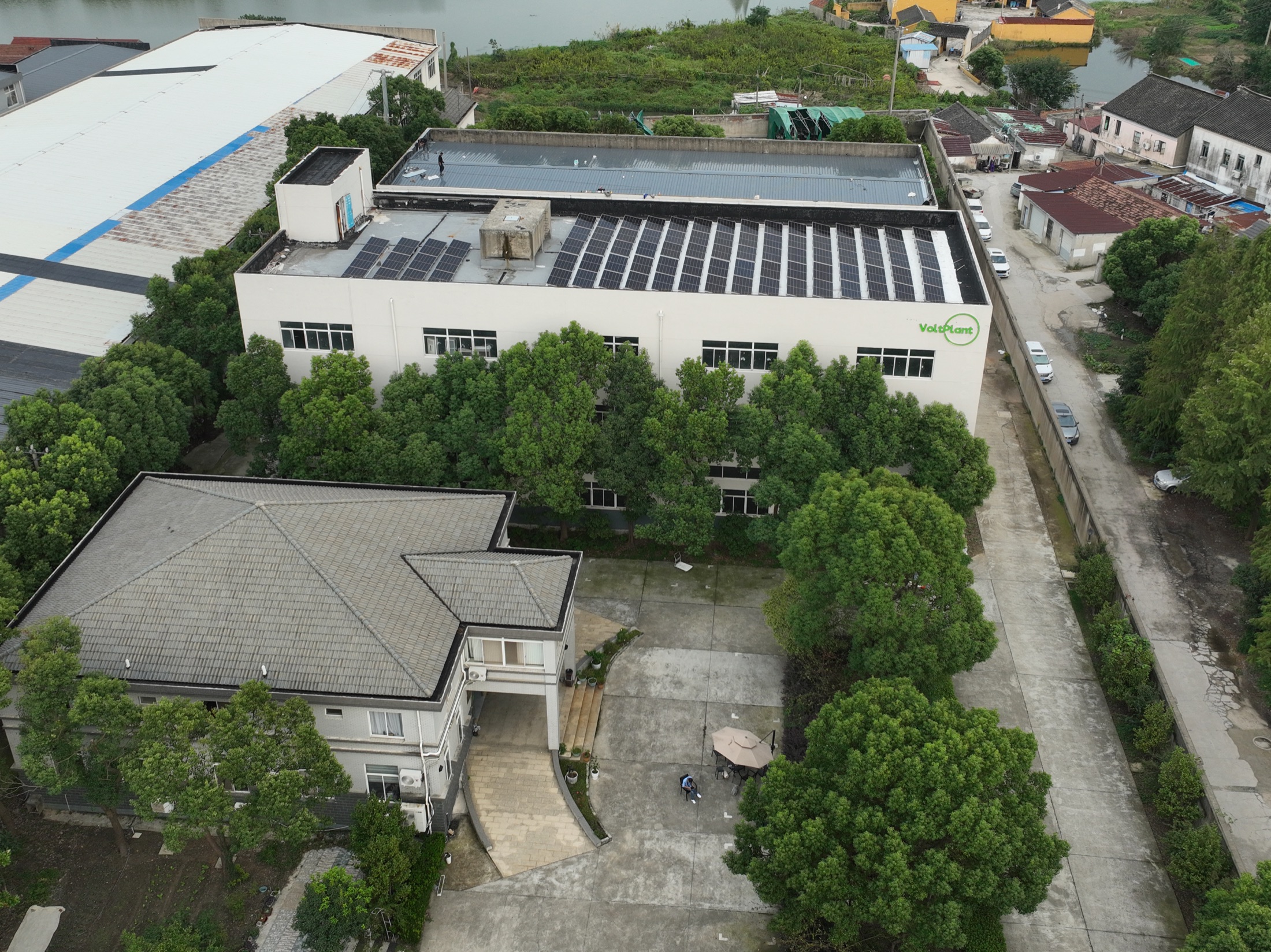 沃泰朗厂区与屋顶光伏航拍